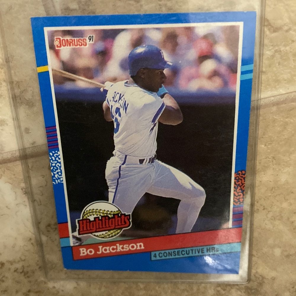 ⚾️1990 Donruss Bo Jackson Highlights Double Error Card⚾️